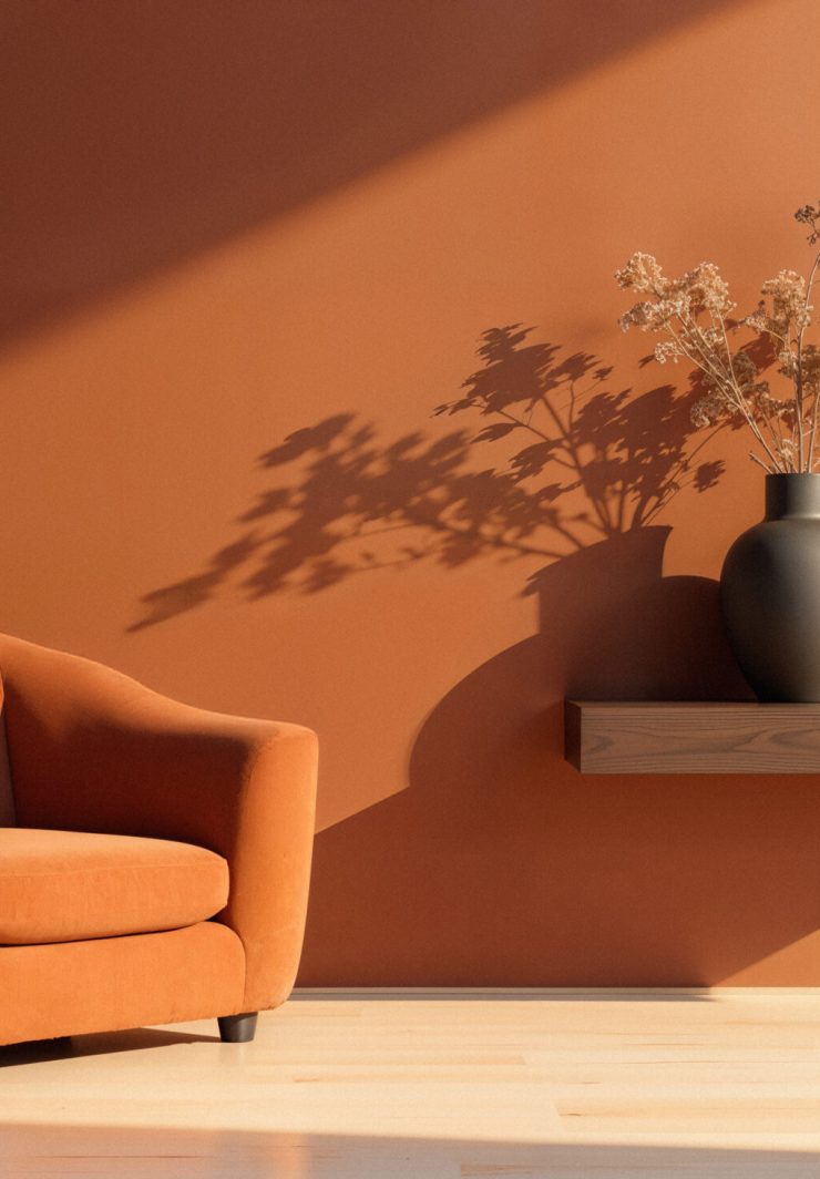 modern-living-room-interior-with-orange-armchair-minimalist-decor